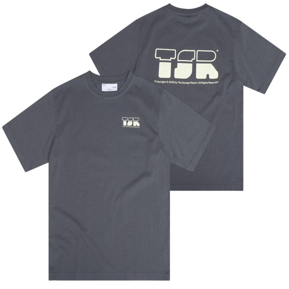 The Savage Report TSR Logo T-shirt Antraciet