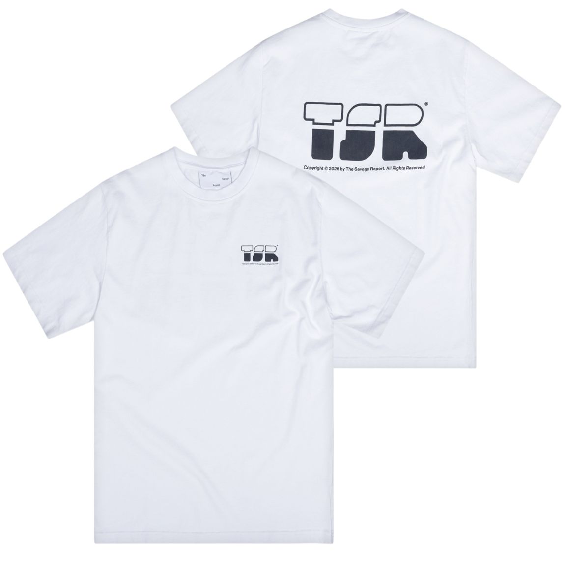 The Savage Report TSR Logo T-shirt Wit