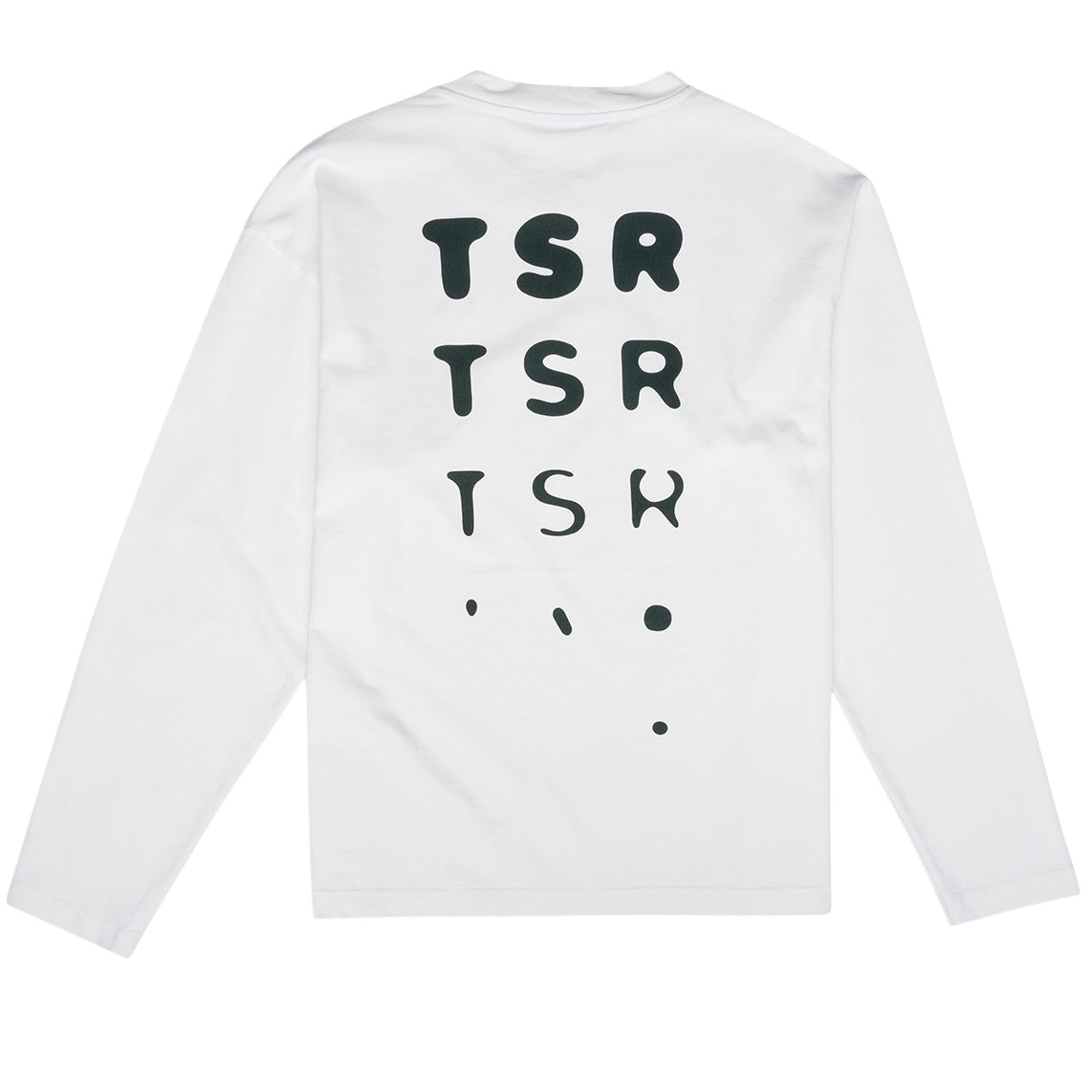 The Savage Report TSR Optic Longsleeve T-shirt Off White/Donker Groen