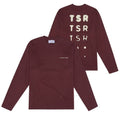 The Savage Report TSR Optic Longsleeve T-shirt Bordeaux