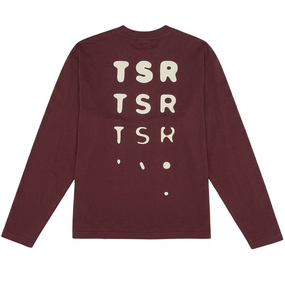 The Savage Report TSR Optic Longsleeve T-shirt Bordeaux
