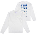 The Savage Report TSR Optic Longsleeve T-shirt Off White/Blauw