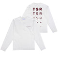 The Savage Report TSR Optic Longsleeve T-shirt Off White/Rood