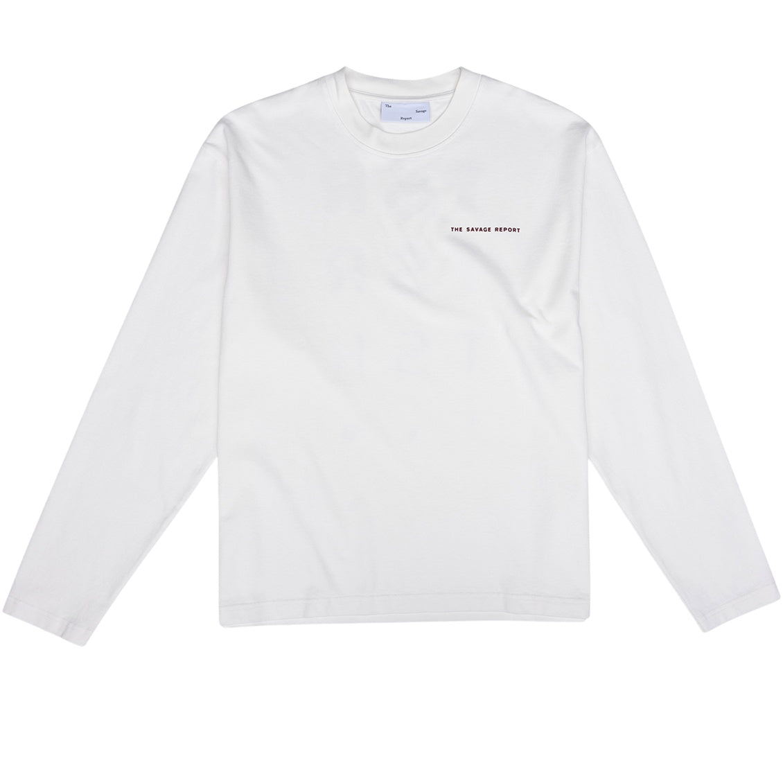 The Savage Report TSR Optic Longsleeve T-shirt Off White/Rood
