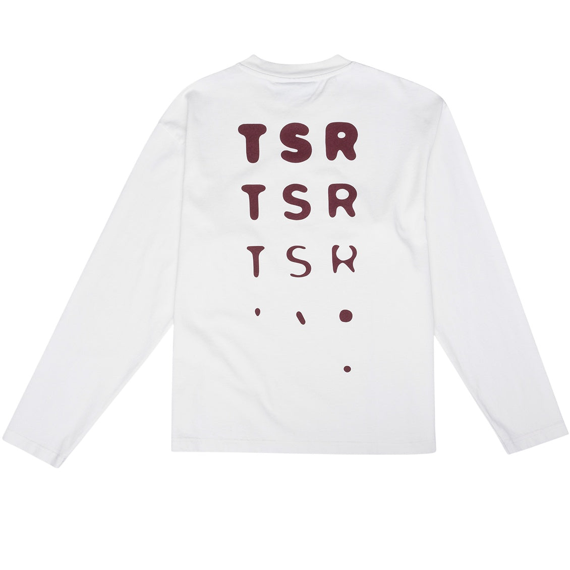 The Savage Report TSR Optic Longsleeve T-shirt Off White/Rood