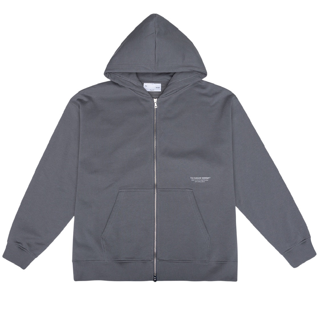 The Savage Report Zip Up Vest Antraciet