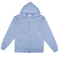 The Savage Report Zip Up Vest Licht Blauw