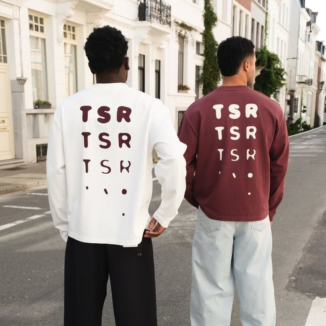The Savage Report TSR Optic Longsleeve T-shirt Off White/Rood