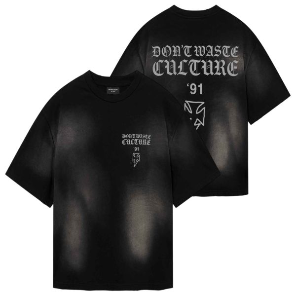 Don’t Waste Culture Thunder T-shirt Zwart