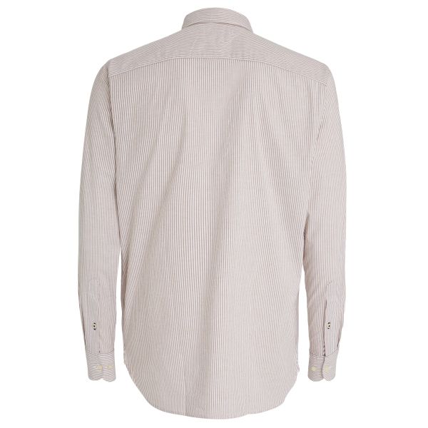 Tommy Hilfiger 1985 Flex Oxford Overhemd Bruin/Wit