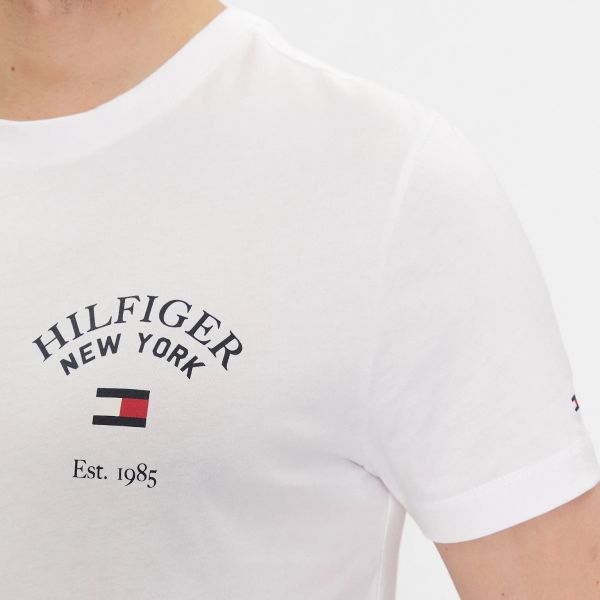 Tommy Hilfiger Arched Varsity T-shirt Wit