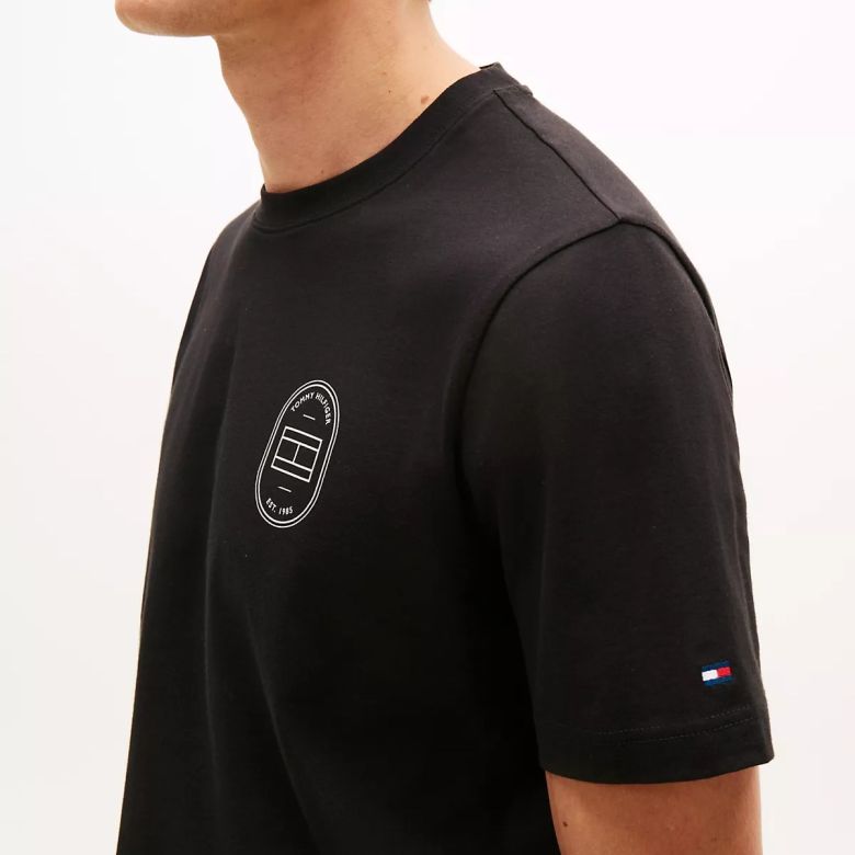 Tommy Hilfiger Brand Love Roundle T-shirt Zwart