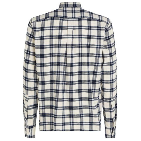 Tommy Hilfiger Brushed Easy Check Overhemd Off White