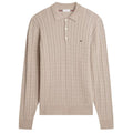 Tommy Hilfiger Classic Cotton Cable Longsleeve Polo Beige