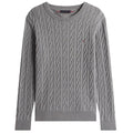 Tommy Hilfiger Classic Cotton Cable Sweater Grijs