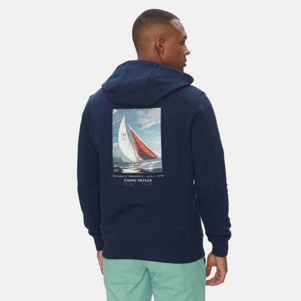 Tommy Hilfiger Color Photo Hoodie Navy