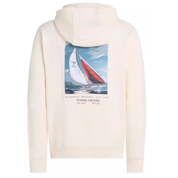 Tommy Hilfiger Color Photo Hoodie Off White