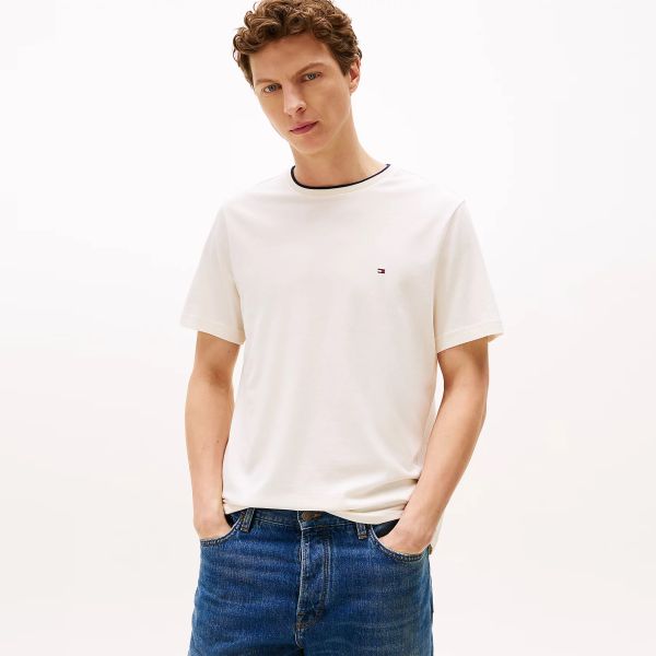 Tommy Hilfiger Cotton Modal T-shirt Off White