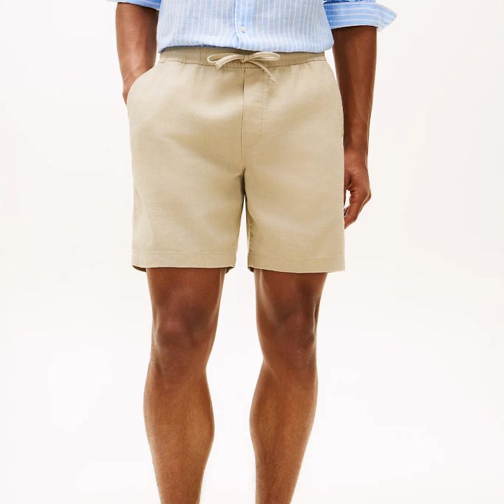 Tommy Hilfiger Dover Sorona Linen Korte Broek Beige