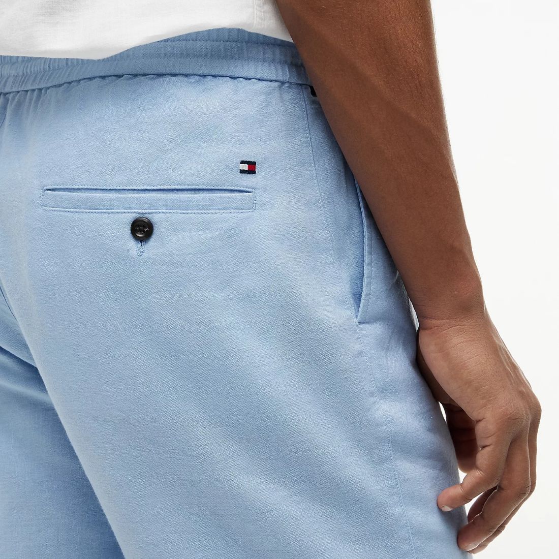 Tommy Hilfiger Dover Sorona Linen Korte Broek Licht Blauw