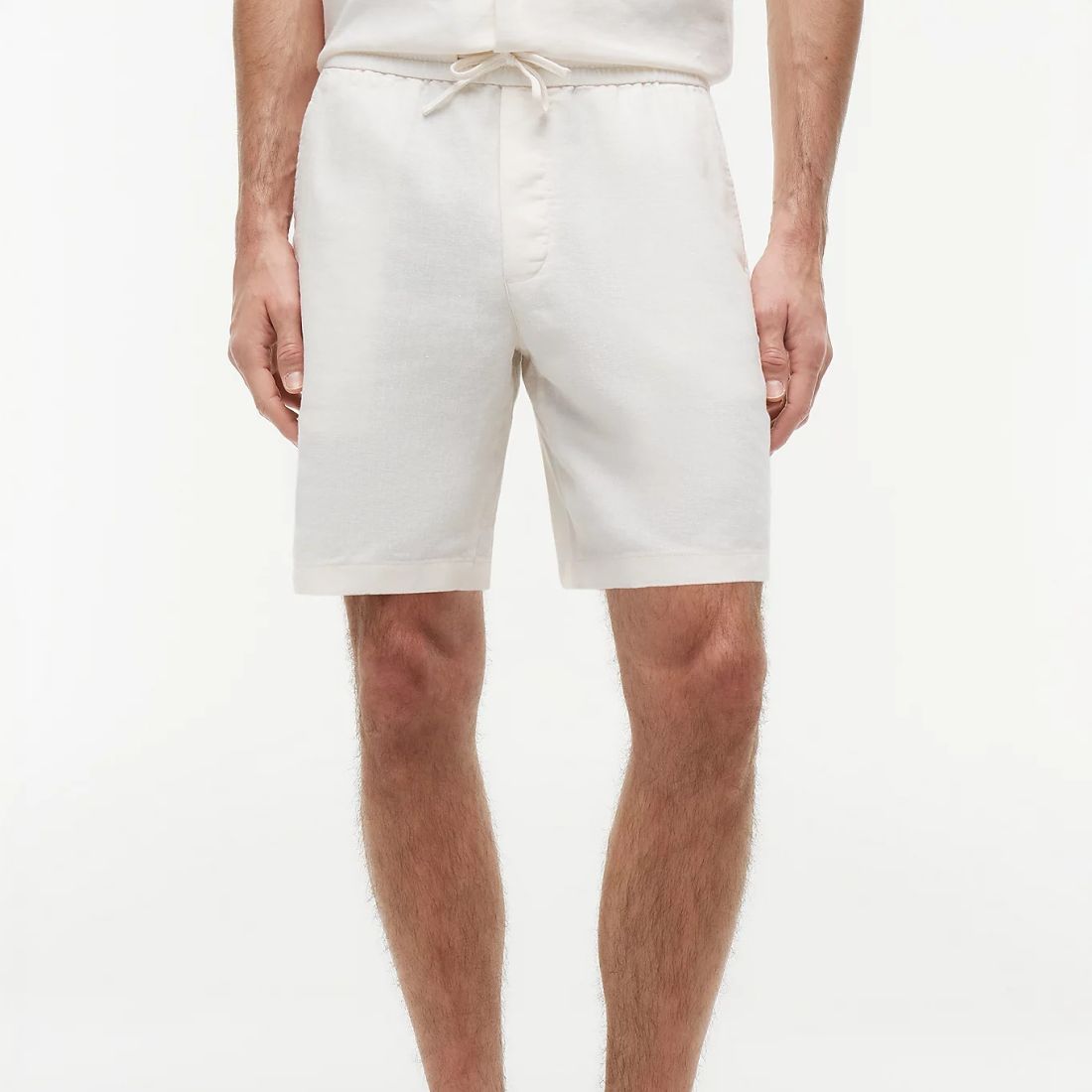 Tommy Hilfiger Dover Sorona Linen Korte Broek Off White