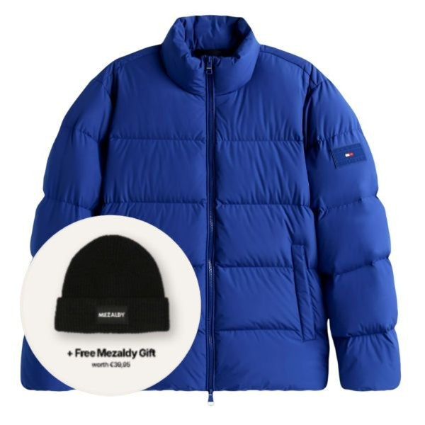 Tommy Hilfiger Down Stand Puffer Blauw
