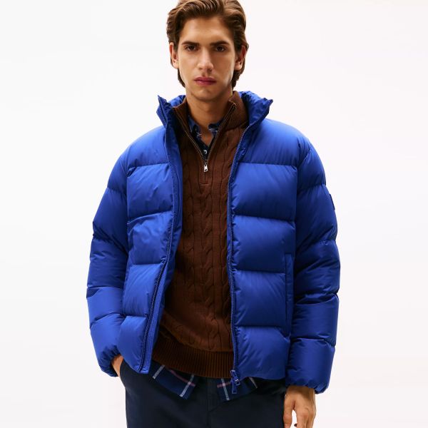 Tommy Hilfiger Down Stand Puffer Blauw