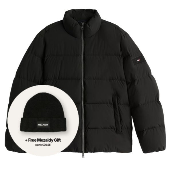 Tommy Hilfiger Down Stand Puffer Zwart