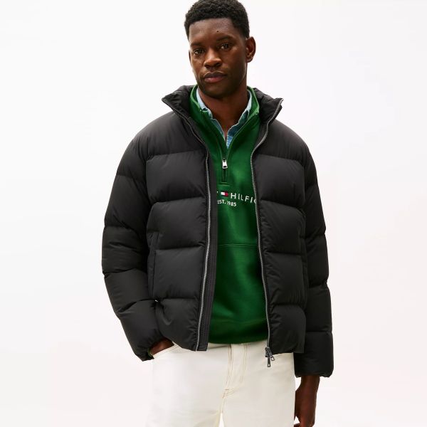 Tommy Hilfiger Down Stand Puffer Zwart
