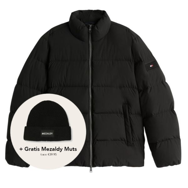Tommy Hilfiger Down Stand Puffer Zwart