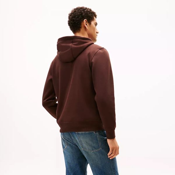 Tommy Hilfiger Embro Flag Hoodie Bruin
