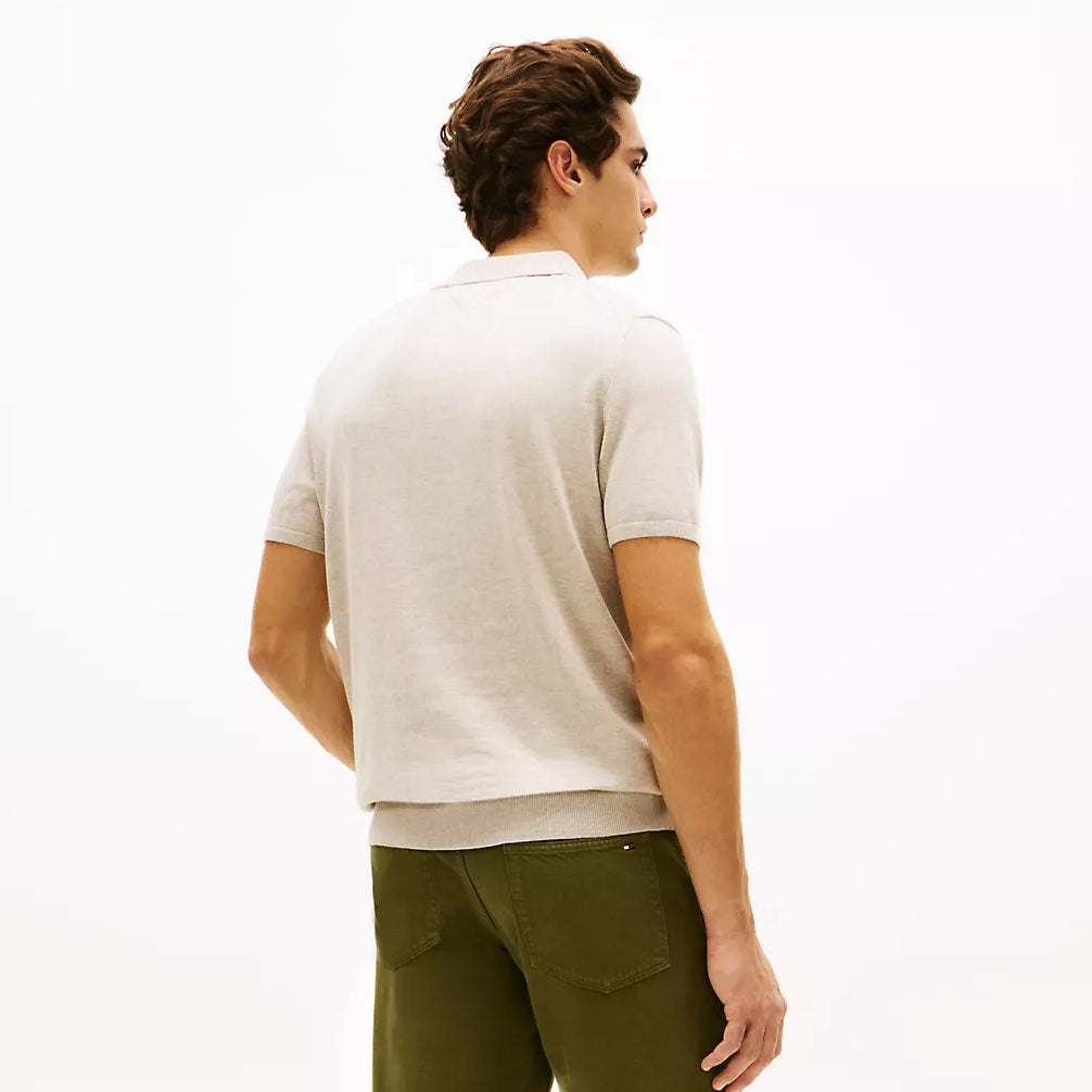 Tommy Hilfiger Essential Cotton Knit Polo Beige