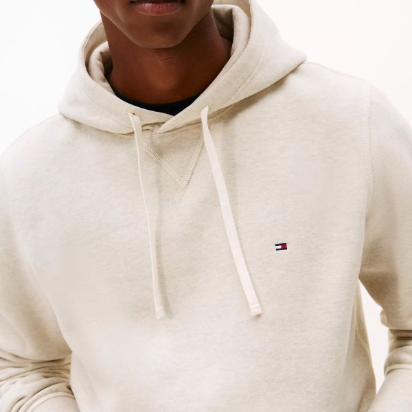 Tommy Hilfiger Essential Fleece Hoodie Off White
