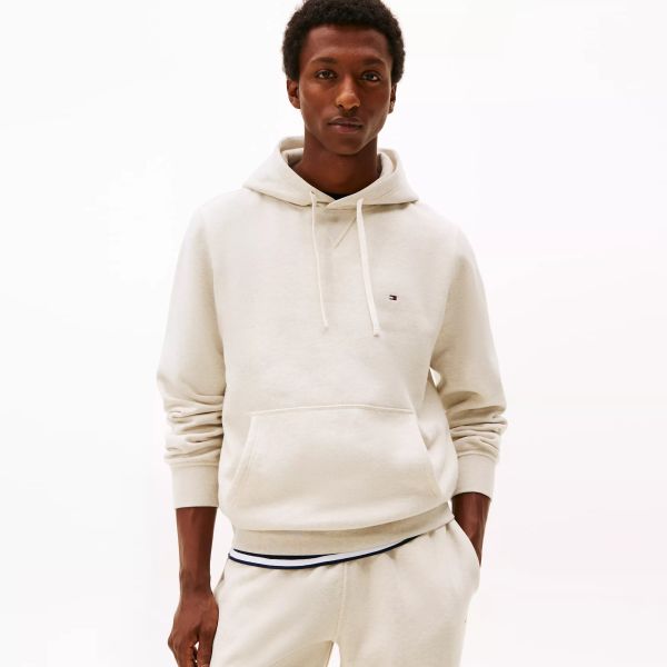 Tommy Hilfiger Essential Fleece Hoodie Off White