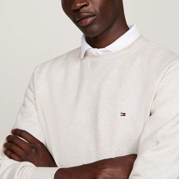 Tommy Hilfiger Essential Fleece Sweater Off White