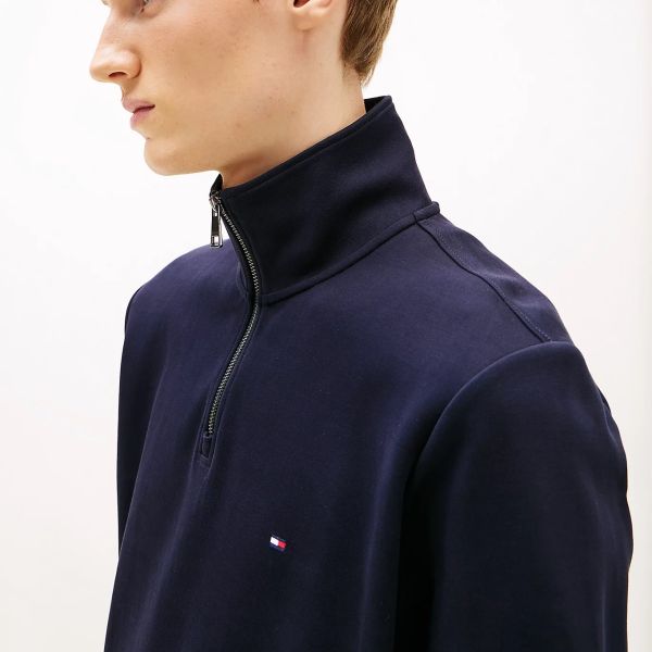 Tommy Hilfiger Essential Intechno Quarter Zip Sweater Navy