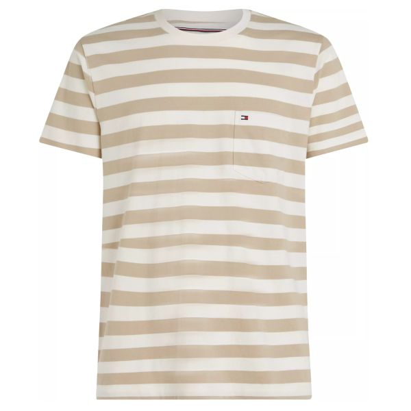 Tommy Hilfiger Essential Solid Pocket T-shirt Off White/Beige