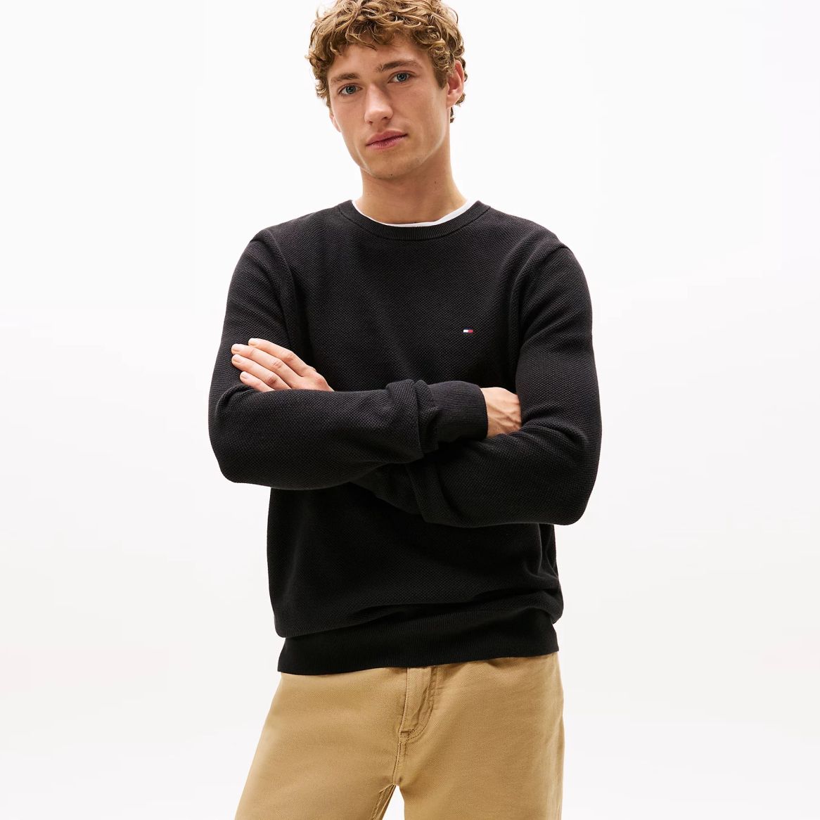 Tommy Hilfiger Essential Structure Sweater Zwart