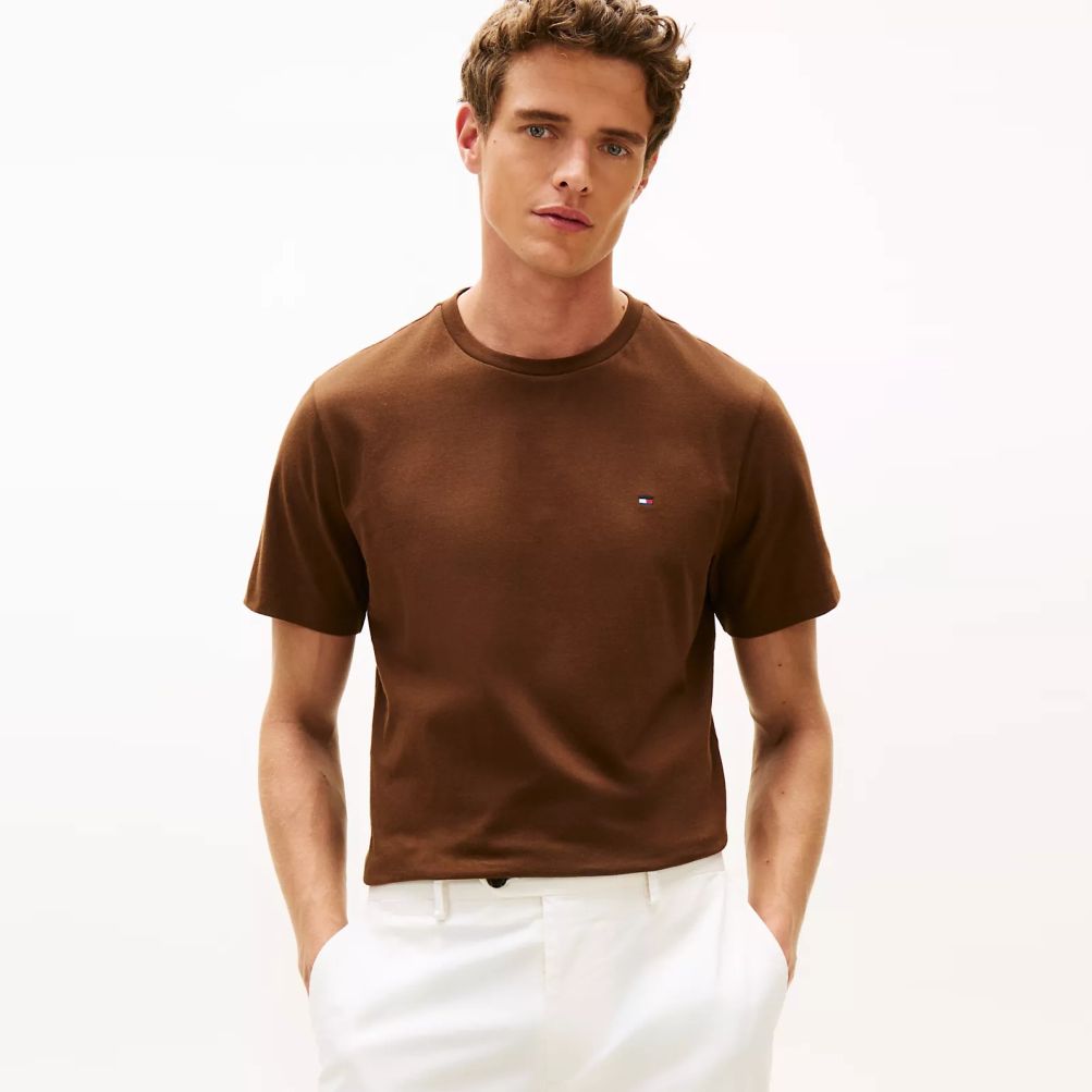 Tommy Hilfiger Essential T-shirt Bruin