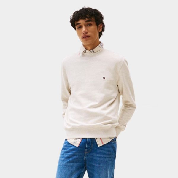 Tommy Hilfiger Essential Terry Sweater Off White