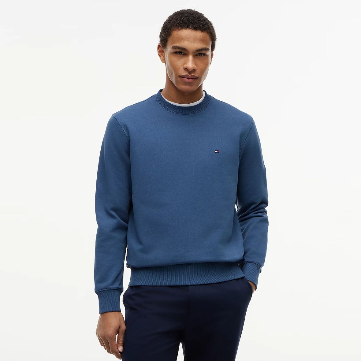 Tommy Hilfiger Essential Terry Sweater Donker Blauw