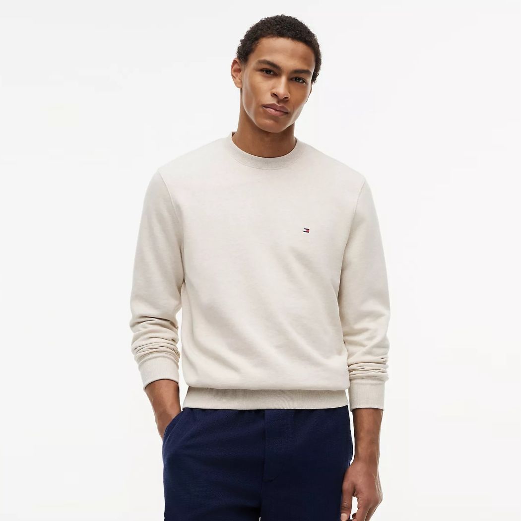 Tommy Hilfiger Essential Terry Sweater Off White