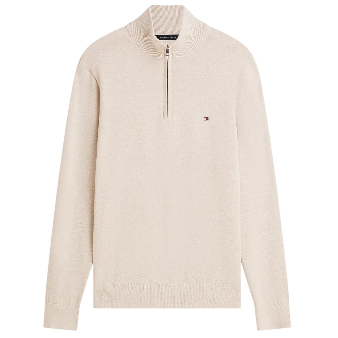 Tommy Hilfiger Essential Zip Sweater Beige