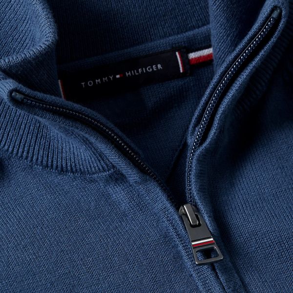 Tommy Hilfiger Essential Zip Sweater Donker Blauw
