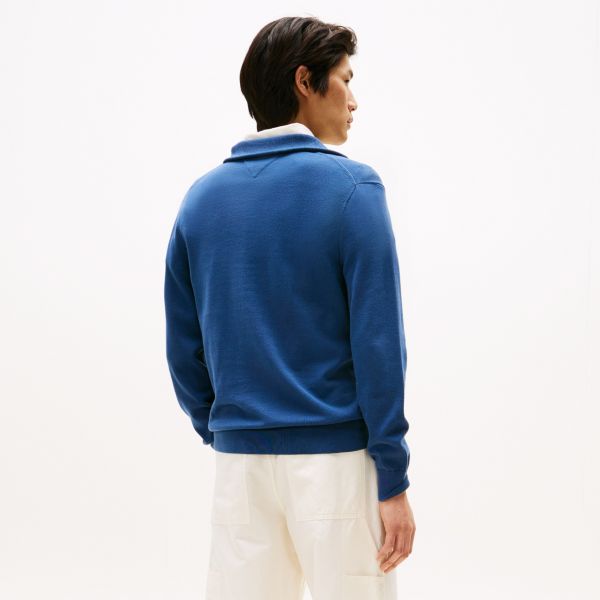 Tommy Hilfiger Essential Zip Sweater Donker Blauw