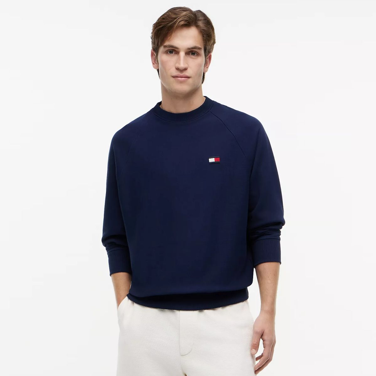 Tommy Hilfiger Flag Elevated Sweater Navy