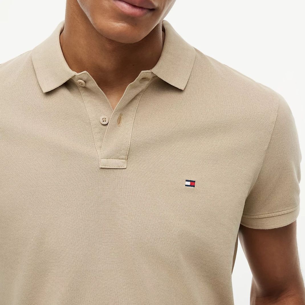 Tommy Hilfiger Garment Dye Polo Beige