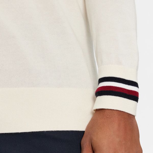 Tommy Hilfiger Global Stripe Sweater Off White