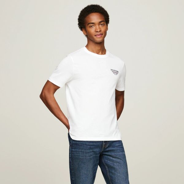 Tommy Hilfiger Hilfiger Global Stripe T-shirt Wit