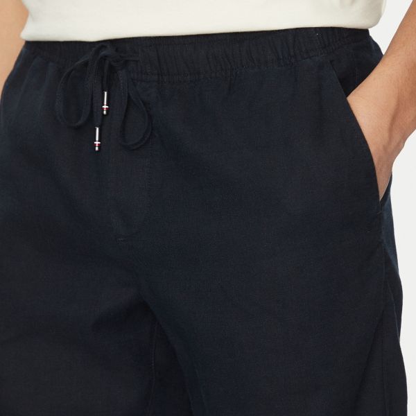 Tommy Hilfiger Harlem Linen Korte Broek Navy